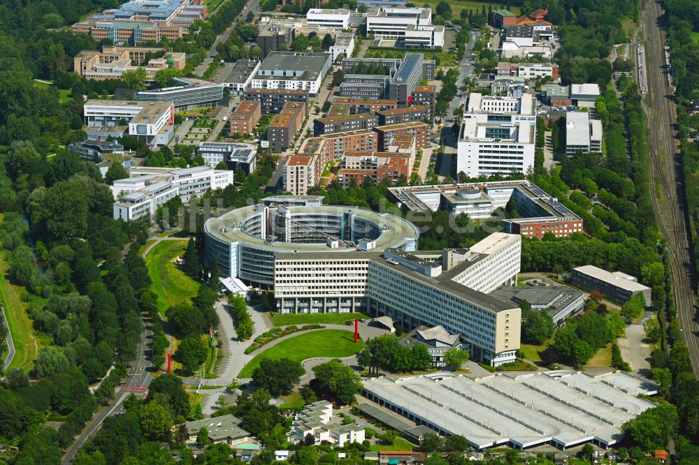 Luftbild Münster - Verwaltungsgebäude des Versicherungs- Unternehmens Deutsche Rentenversicherung in Münster im Bundesland Nordrhein-Westfalen, Deutschland