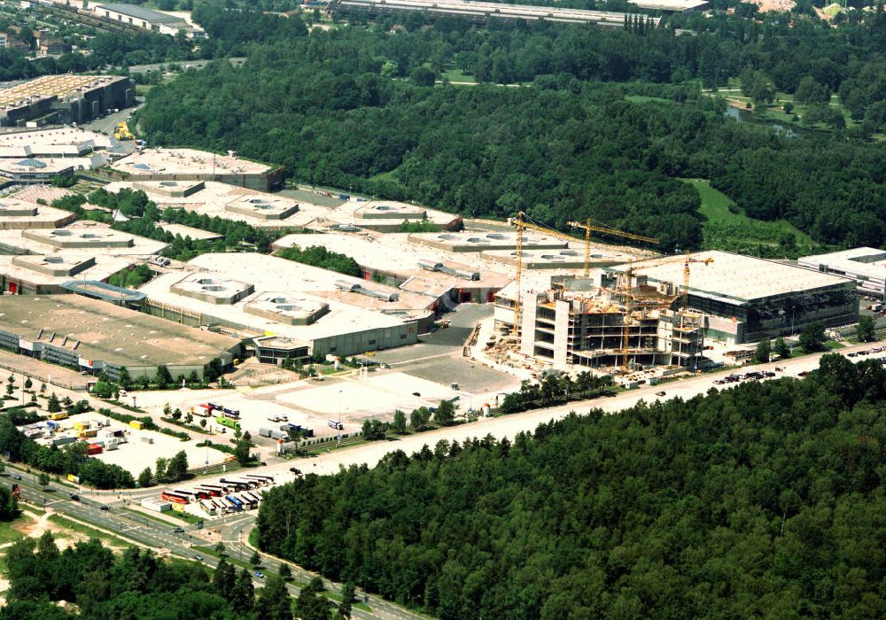 Luftbild Nürnberg - Verwaltungsneubau an der Messe Nürnberg