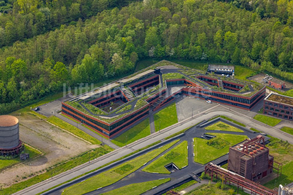 Essen von oben - Verwaltungssitz der RAG-Stiftung und der RAG Aktiengesellschaft Zollverein in Essen im Bundesland Nordrhein-Westfalen, Deutschland