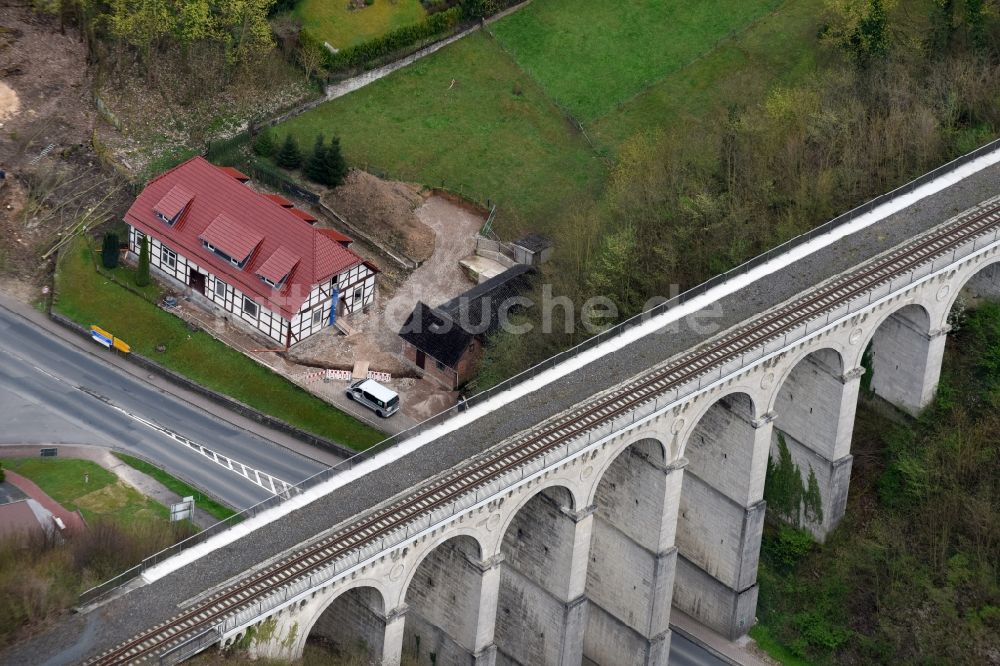 Luftbild Greene - Viadukt des Bahn- Brückenbauwerk in Greene im Bundesland Niedersachsen