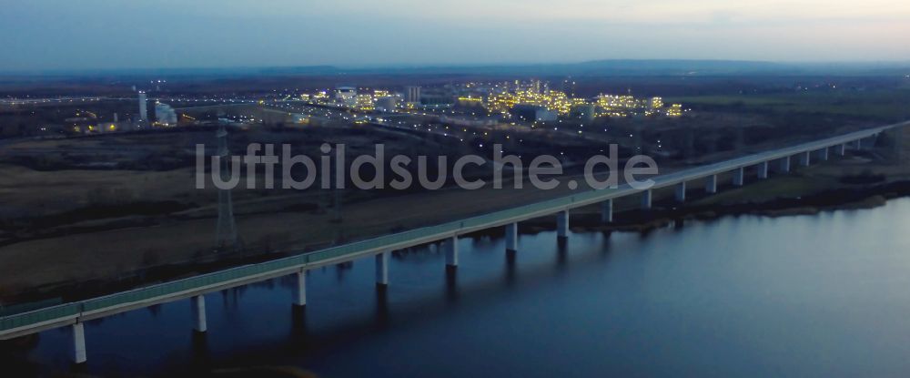 Luftbild Rattmannsdorf - Viadukt des Bahn- Brückenbauwerk in Rattmannsdorf im Bundesland Sachsen-Anhalt, Deutschland