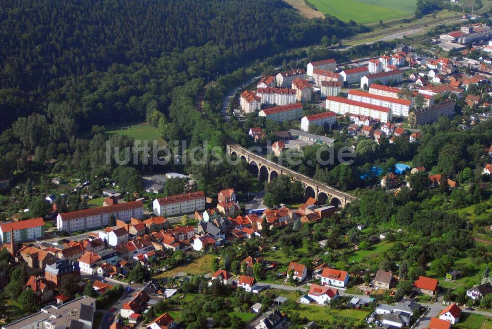 Luftbild Stadtilm - Viadukt über das Ilmtal in Stadtilm