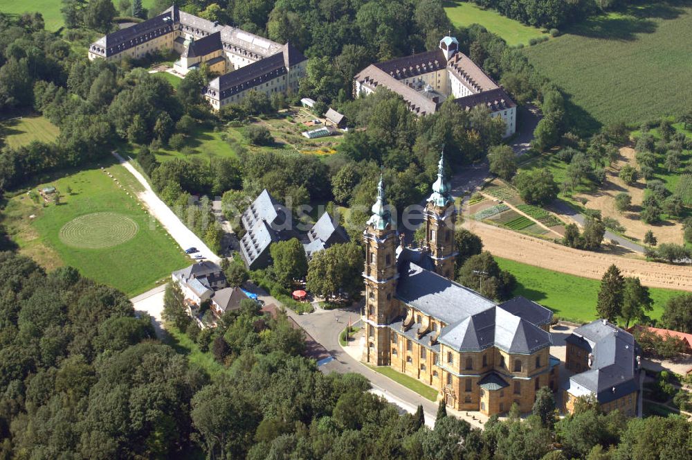 Luftaufnahme Bad Staffelstein - Vierzehnheiligen, Franziskanerkloster und Bildungshäuser der Erzdiözese Bamberg