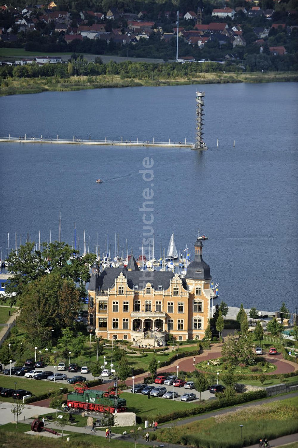 Luftbild Bitterfeld - Villa am Bernsteinsee Bitterfeld