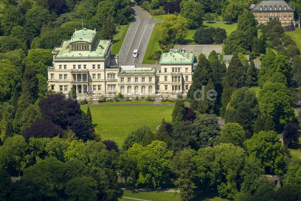 Essen aus der Vogelperspektive: Villa Hügel im Essener Stadtteil Bredeney im Bundesland Nordrhein-Westfalen