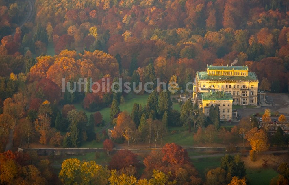 Luftbild Essen - Villa Hügel im Essener Stadtteil Bredeney im Bundesland Nordrhein-Westfalen