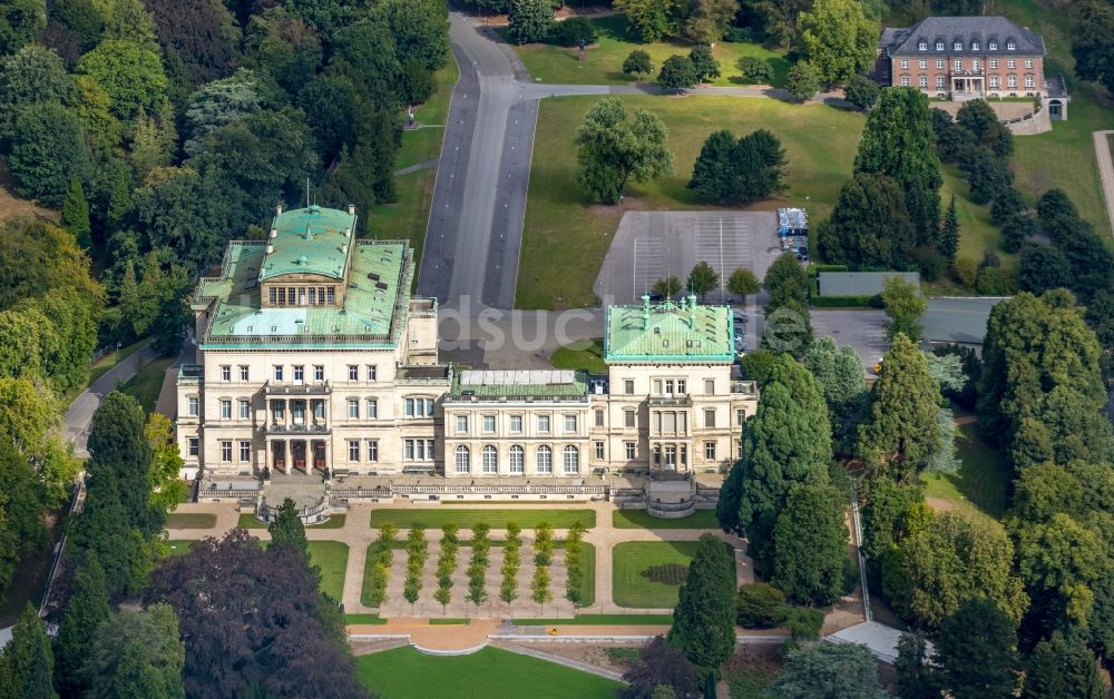 Essen von oben - Villa Hügel im Essener Stadtteil Bredeney im Bundesland Nordrhein-Westfalen