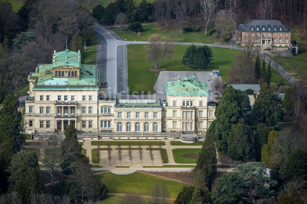 Essen von oben - Villa Hügel im Essener Stadtteil Bredeney im Bundesland Nordrhein-Westfalen