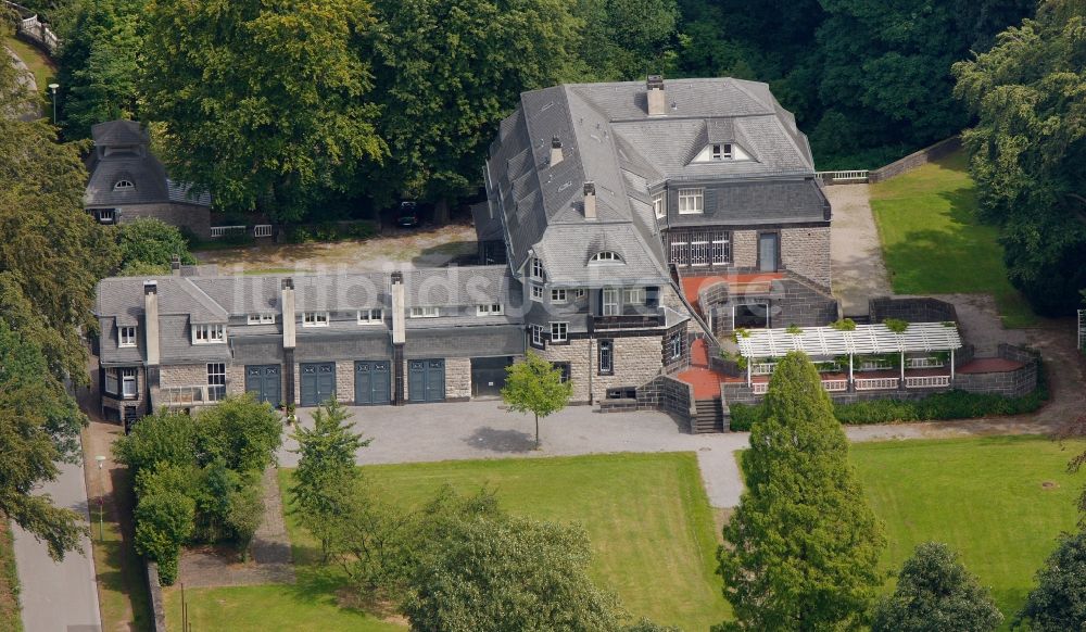 Luftbild Hagen - Villa Hohenhof in der Gartenstadt in Hohenhagen - Stadtteil Emst in Hagen im Bundesland Nordrhein-Westfalen