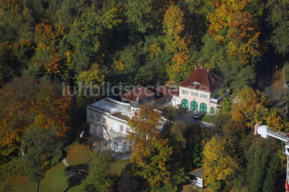 Luftbild Berlin - Villa auf der Insel Schwanenwerder in Berlin