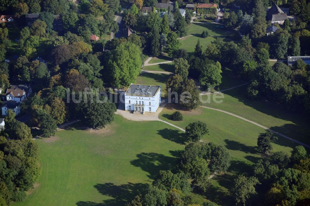 Hamburg von oben - Villa Jenisch Haus im Jenischpark in Hamburg