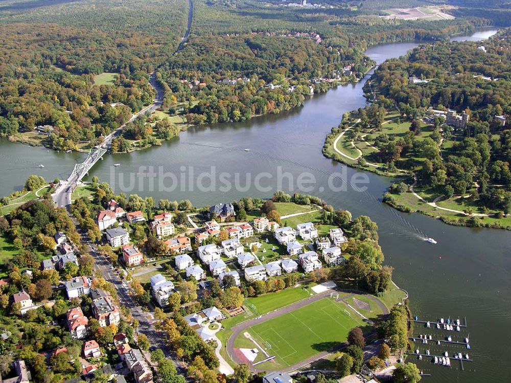 Luftbild Potsdam - Villa Kampffmeyer in Potsdam