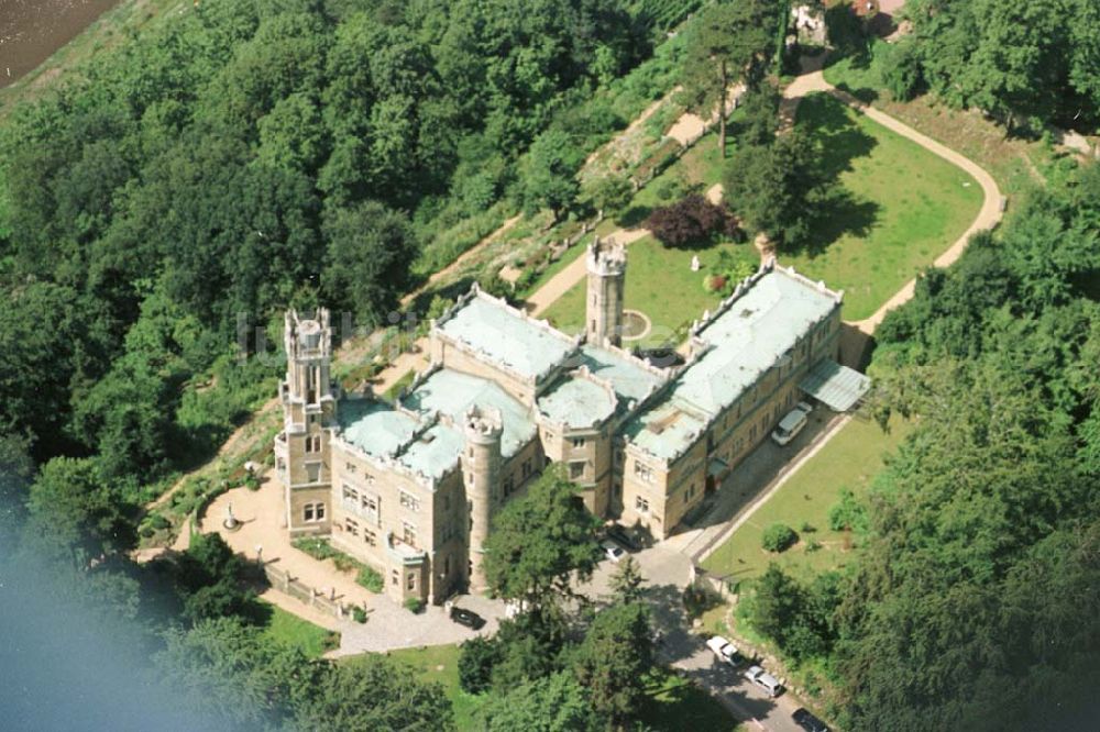 Dresden von oben - Villa am Weißen Hirsch in Dresden.