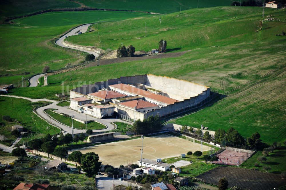 Villalba / Sizilien aus der Vogelperspektive: Villalba auf Sizilien in Italien