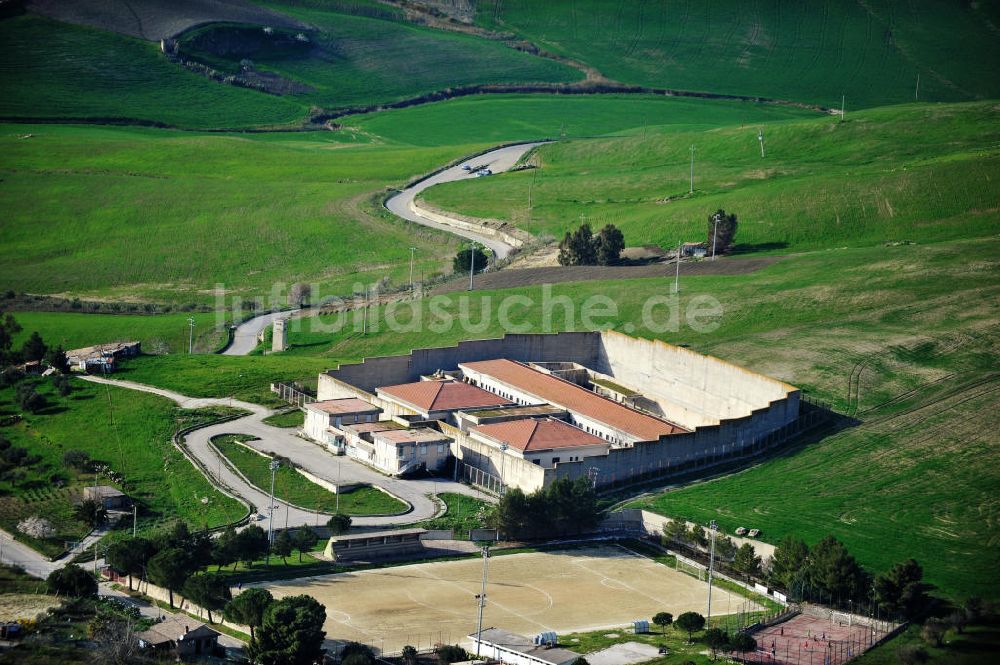 Luftbild Villalba / Sizilien - Villalba auf Sizilien in Italien