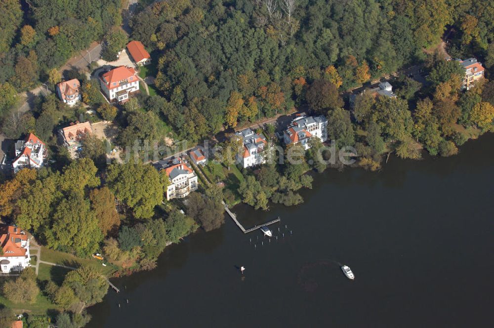 Potsdam von oben - Villen in der Griebnitzstrasse in Potsdam Babelsberg