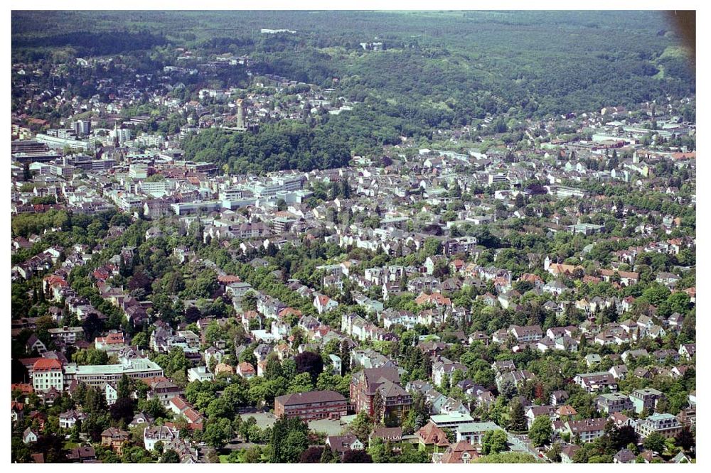 Bad Godesberg / Bonn von oben - Villensiedlung Bonn