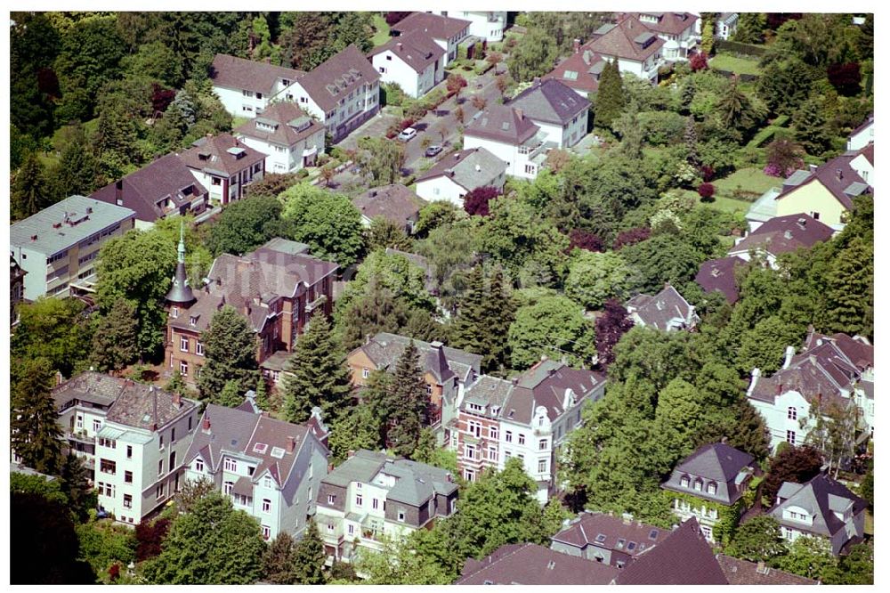 Luftaufnahme Bad Godesberg / Bonn - Villensiedlung Bonn