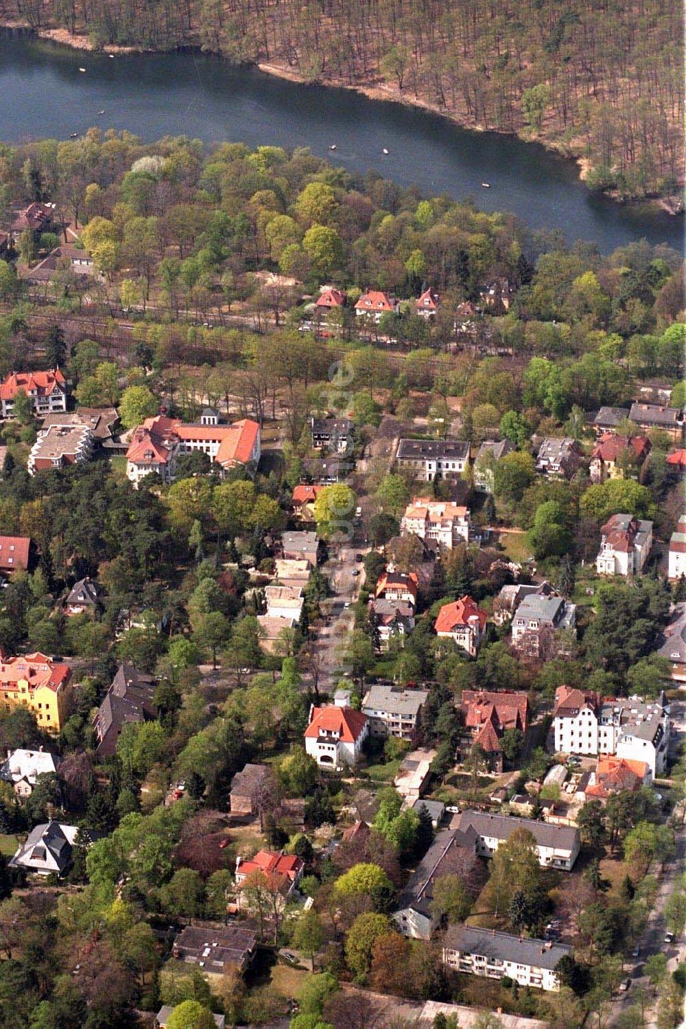 Potsdam von oben - Villensiedlung Potsdam - Babelsberg