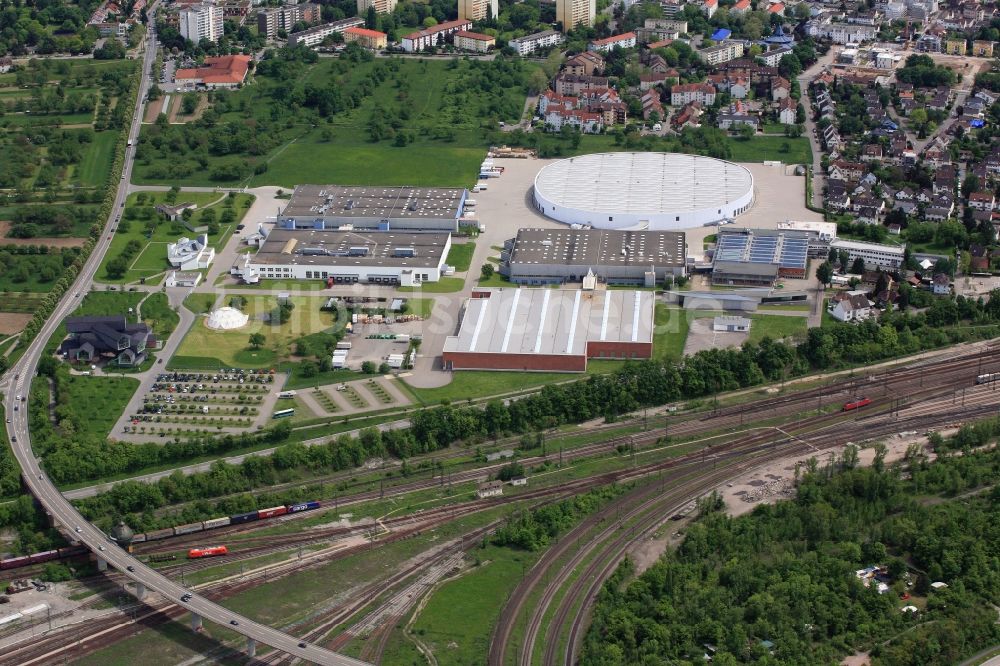 Weil am Rhein von oben - Vitra Campus in Weil am Rhein im Bundesland Baden-Württemberg