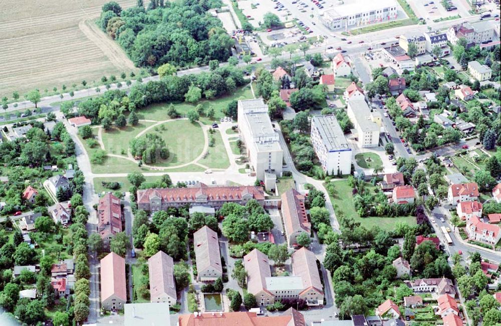 Luftaufnahme Berlin - vivantes Kinikum Berlin-Kaulsdorf an der B1