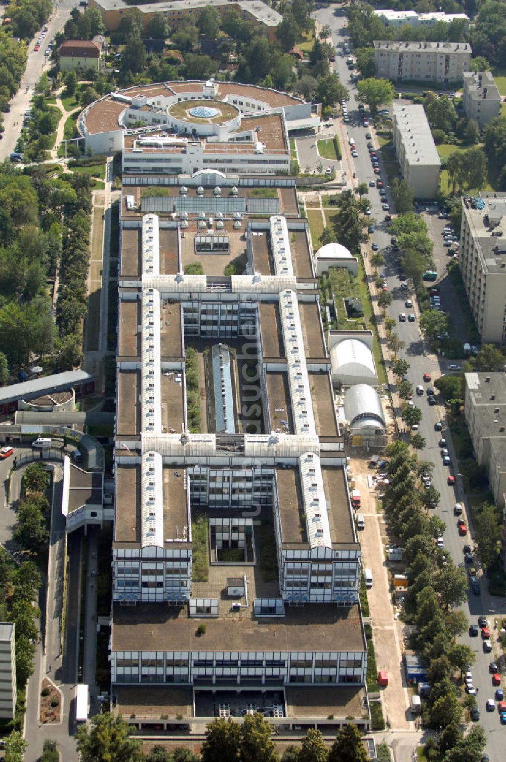 Berlin von oben - Vivantes Klinikum in Berlin-Neukölln