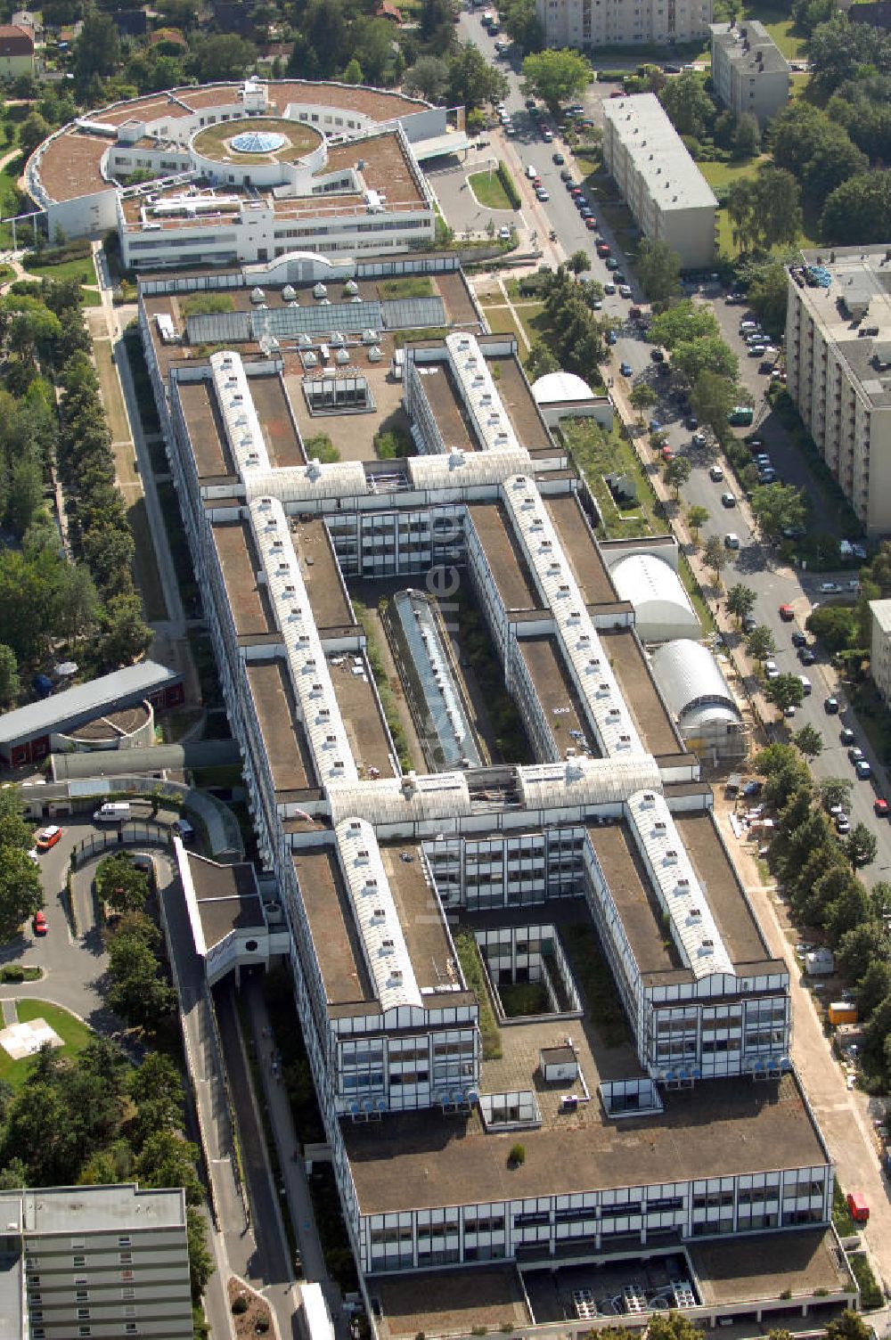 Luftaufnahme Berlin  Vivantes Klinikum in BerlinNeukölln