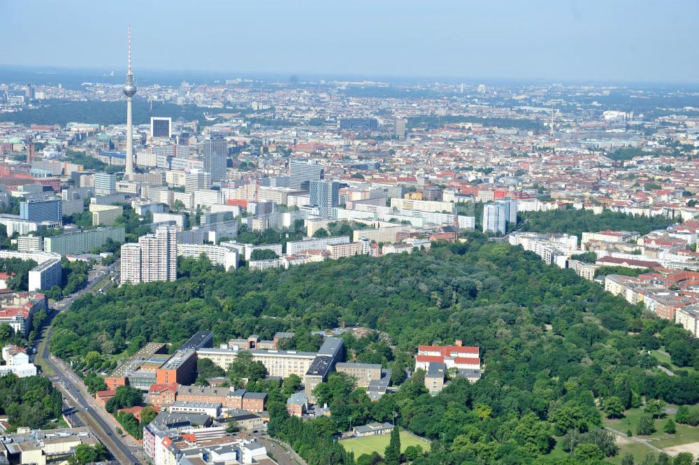 Luftbild Berlin Friedrichshain - Vivantes Klinikum im Friedrichshain in Berlin