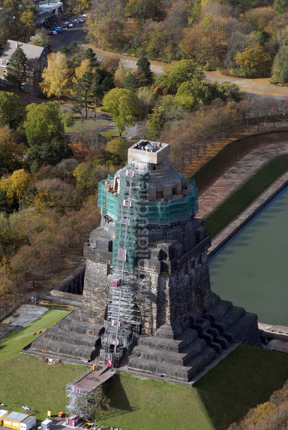 Luftaufnahme Leipzig - Völkerschlachtdenkmal