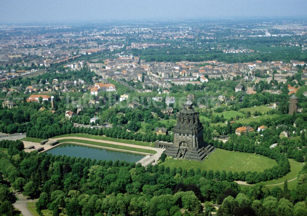 Leipzig aus der Vogelperspektive: Völkerschlachtdenkmal in Leipzig