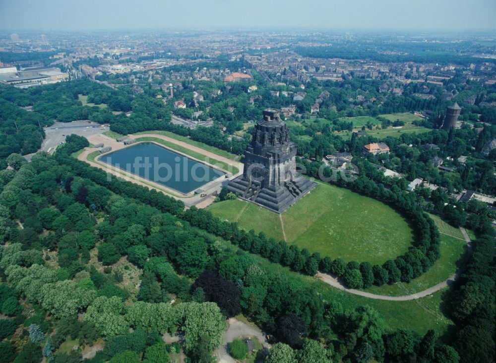 Leipzig von oben - Völkerschlachtdenkmal in Leipzig