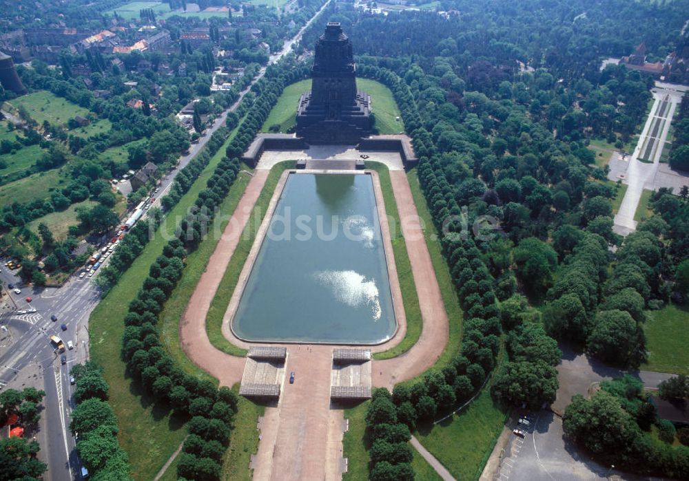 Luftaufnahme Leipzig - Völkerschlachtdenkmal Leipzig / Sachsen