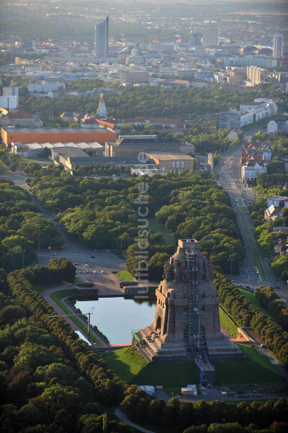 Luftbild Leipzig - Völkerschlachtdenkmal Leipzig / Sachsen