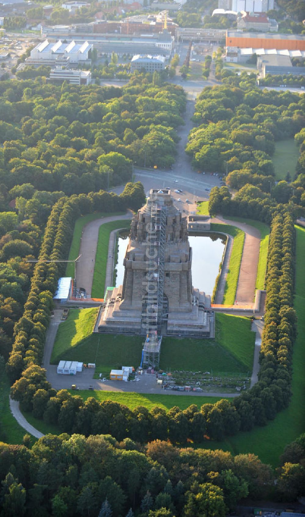 Luftaufnahme Leipzig - Völkerschlachtdenkmal Leipzig / Sachsen