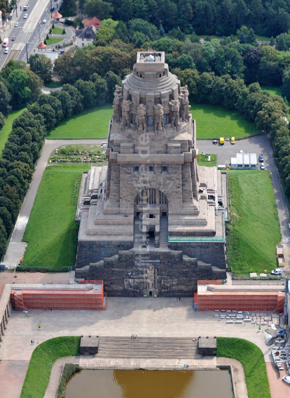 Luftaufnahme Leipzig - Völkerschlachtdenkmal Leipzig / Sachsen