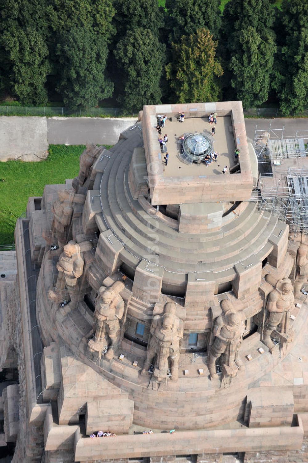 Luftaufnahme Leipzig - Völkerschlachtdenkmal Leipzig / Sachsen