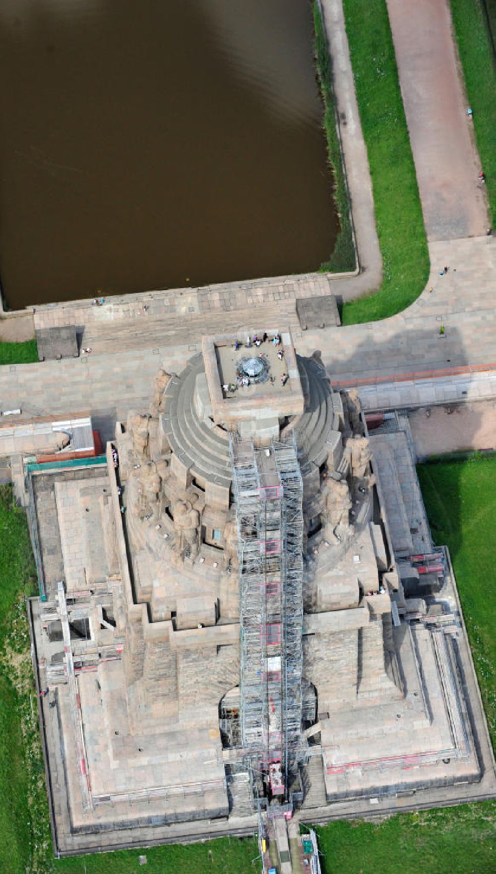 Luftaufnahme Leipzig - Völkerschlachtdenkmal Leipzig / Sachsen