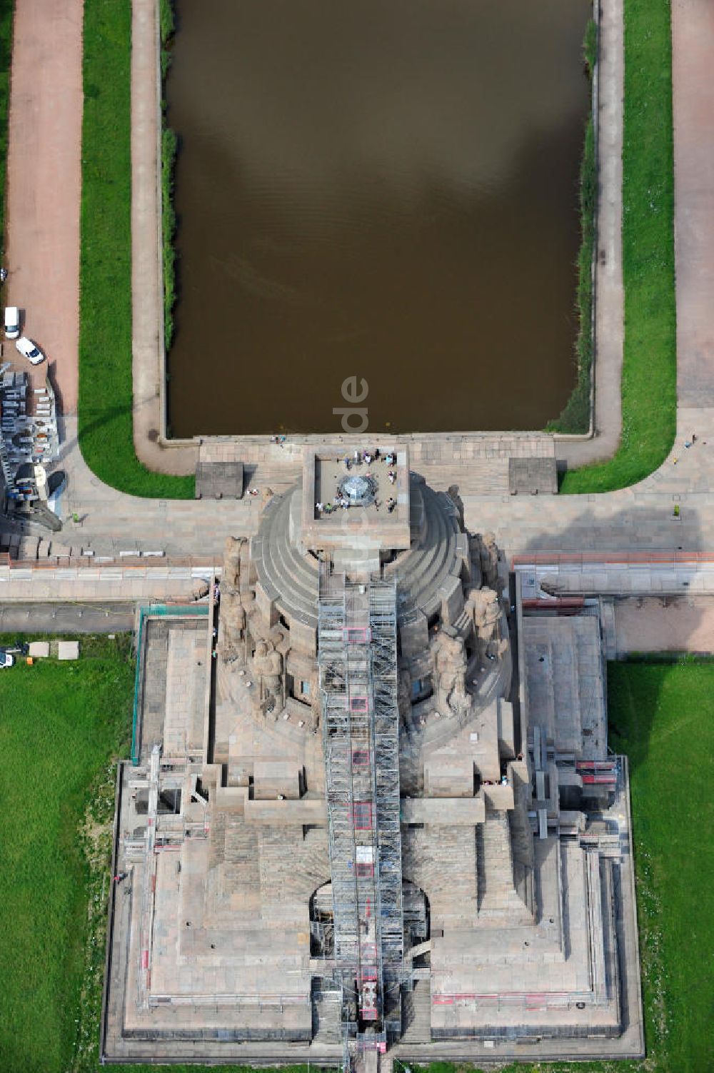 Leipzig aus der Vogelperspektive: Völkerschlachtdenkmal Leipzig / Sachsen