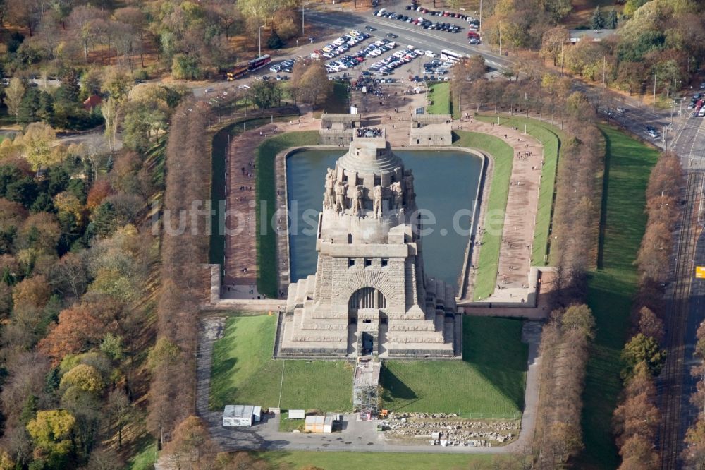 Luftbild Leipzig - Völkerschlachtsdenkmal in Leipzig im Bundesland Sachsen