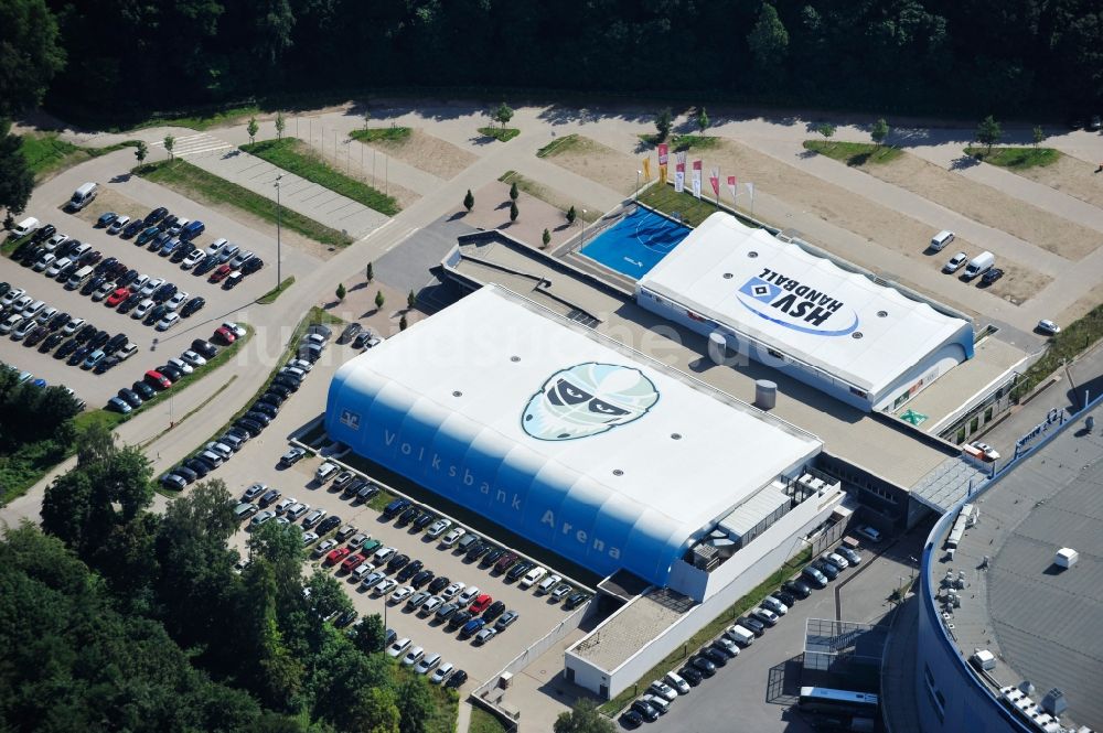 Hamburg von oben - Volksbank Arena im Altonaer Volkspark in Hamburg-Bahrenfeld