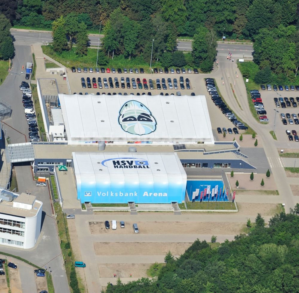 Hamburg aus der Vogelperspektive: Volksbank Arena im Altonaer Volkspark in Hamburg-Bahrenfeld