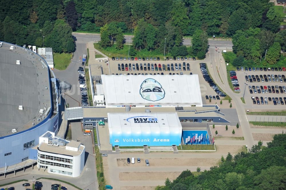 Luftbild Hamburg - Volksbank Arena im Altonaer Volkspark in Hamburg-Bahrenfeld