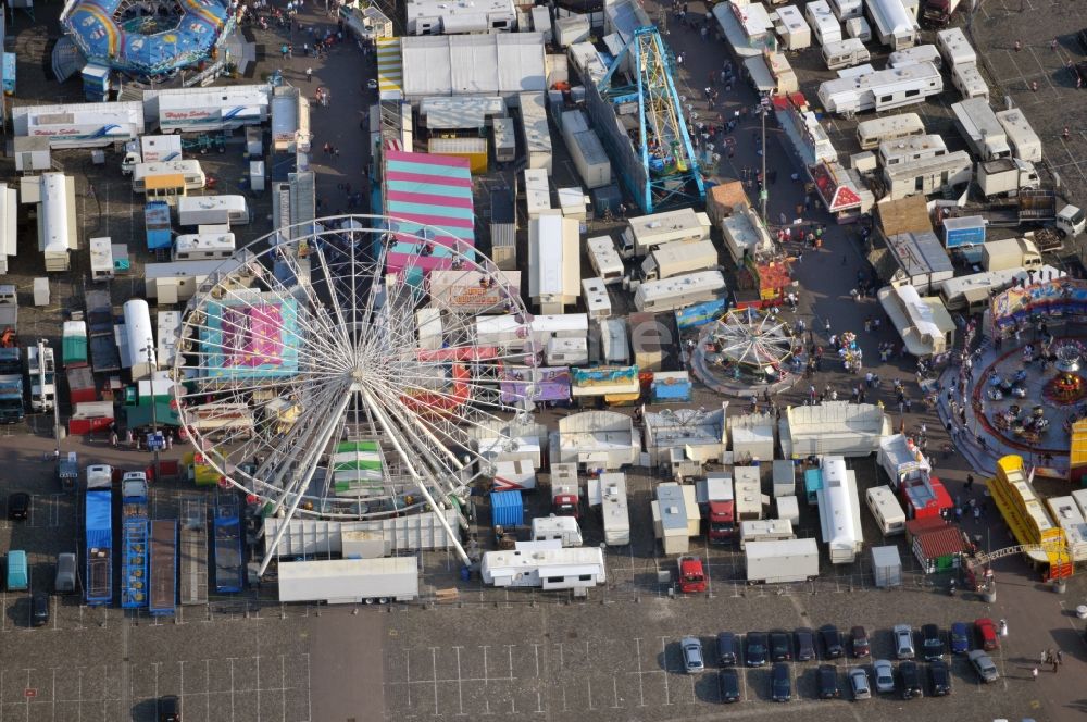 Bremen von oben - Volksfest Bremer Freimarkt in der Hansestadt Bremen