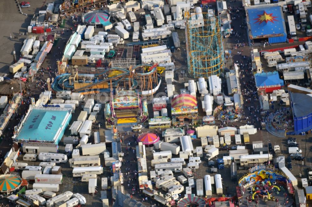 Bremen aus der Vogelperspektive: Volksfest Bremer Freimarkt in der Hansestadt Bremen