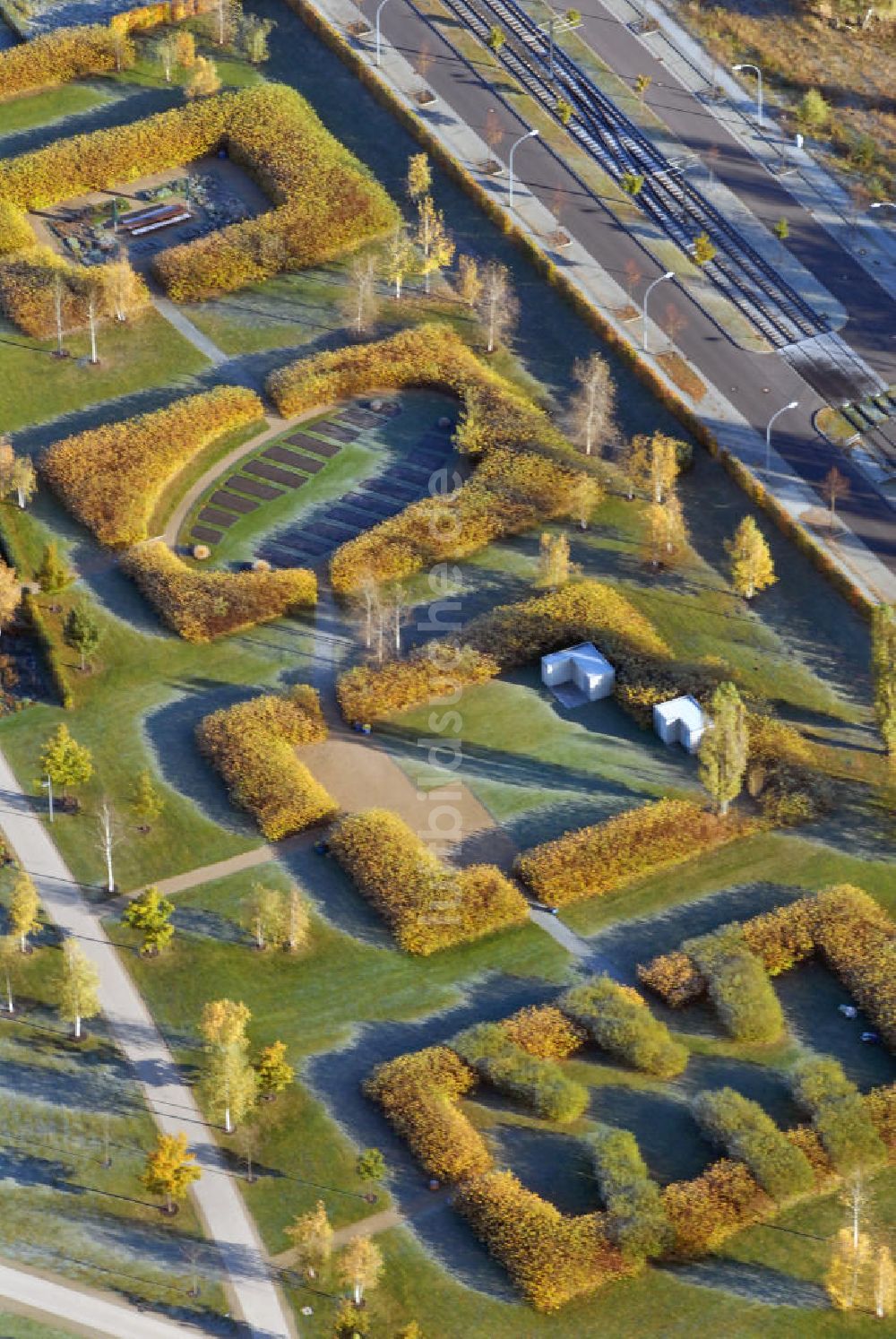 Potsdam aus der Vogelperspektive: Volkspark Bornstedter Feld in Potsdam