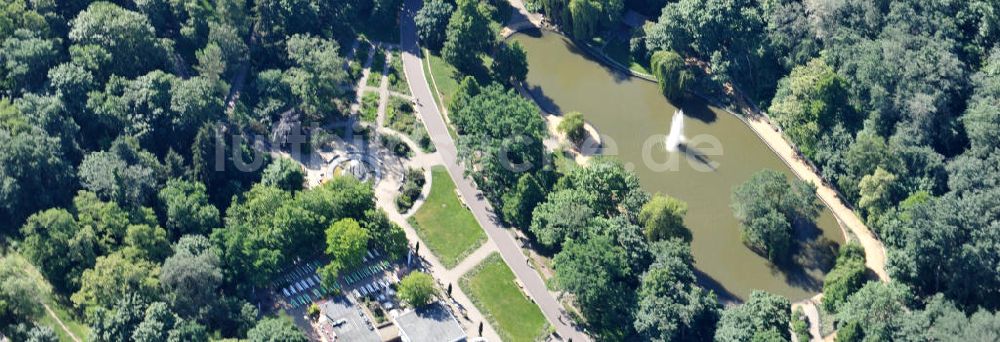 Berlin Friedrichshain aus der Vogelperspektive: Volkspark am Friedrichshain in Berlin