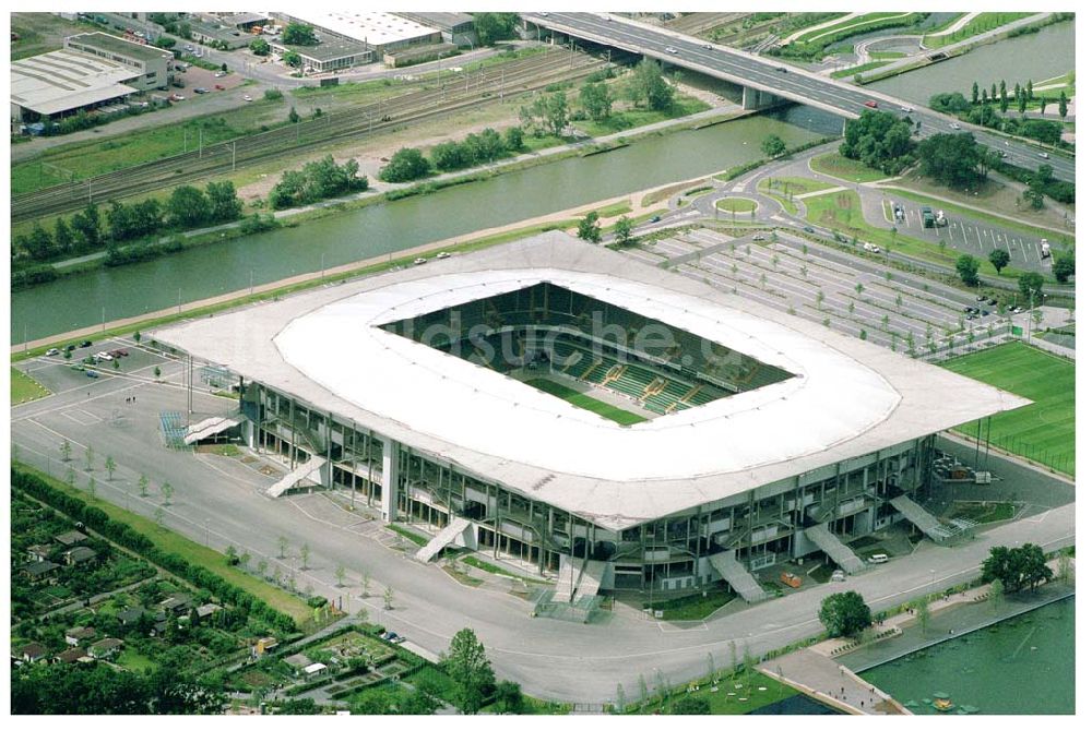 Wolfsburg aus der Vogelperspektive: Volkswagen Arena