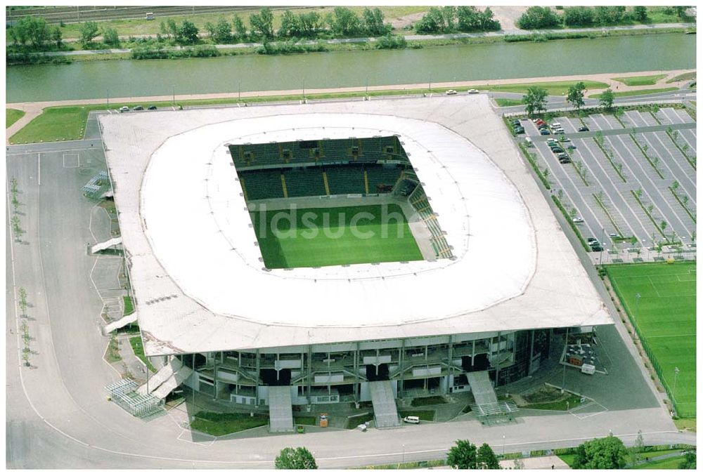 Wolfsburg von oben - Volkswagen Arena