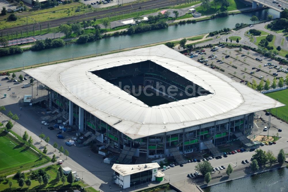 Wolfsburg von oben - Volkswagen Arena / Stadion Wolfsburg