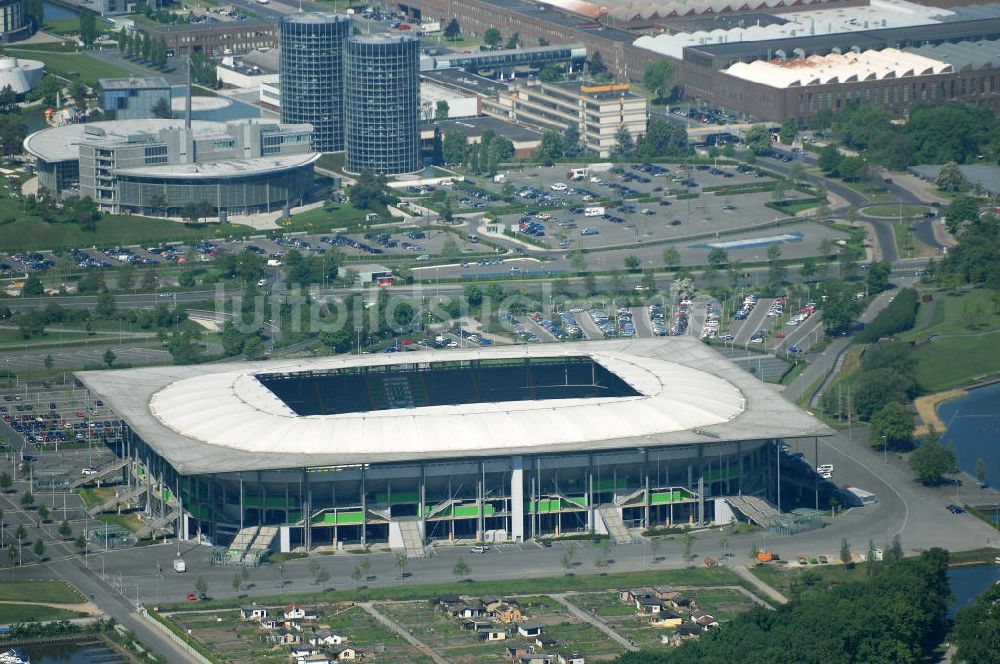 Luftbild Wolfsburg - Volkswagen Arena Wolfsburg / Stadion Wolfsburg